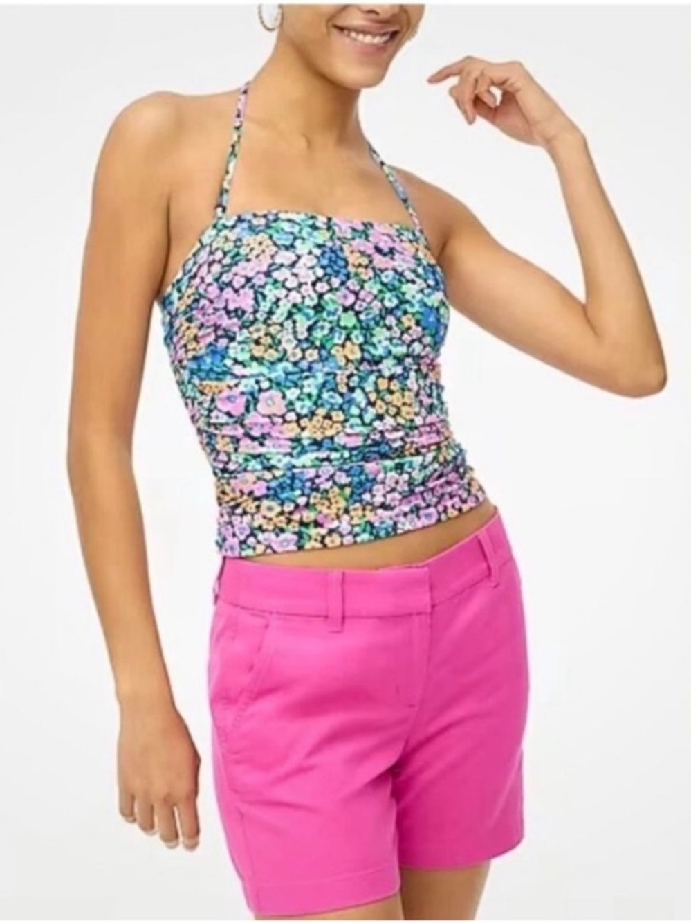 J Crew Swim XS Tankini Top Blue
